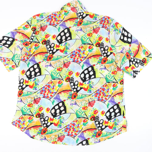 Essentials Women's Multicoloured Geometric Button-Up Shirt