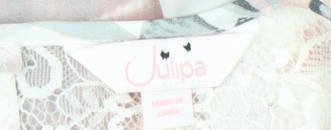 Julipa Women's Floral Tunic Blouse Size 14