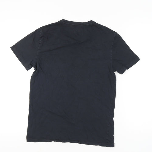 GAP Men's Black V-Neck Short Sleeve T-Shirt - S