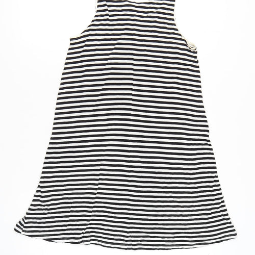 H&M Women's Black Stripe Sleeveless Tank Dress S
