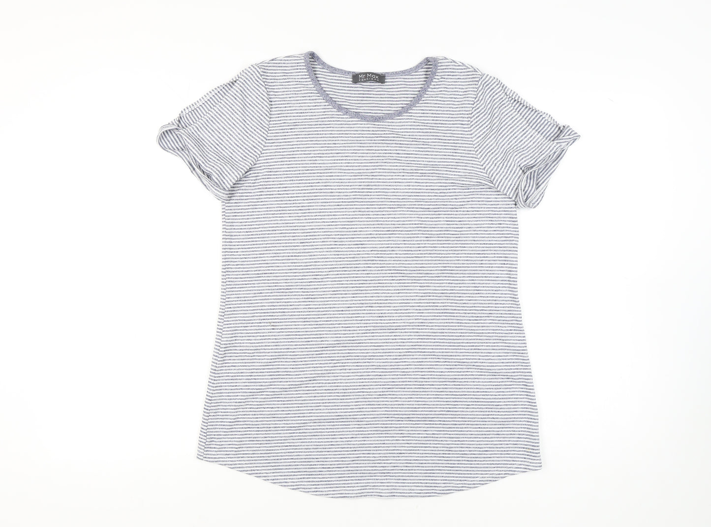 Mr Max Fashions Women's Blue Striped T-Shirt Size M