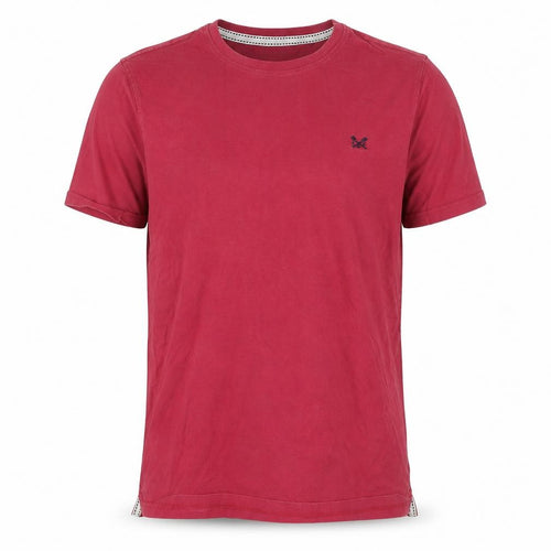 Crew Clothing Men's Red Cotton Logo T-Shirt - Size S