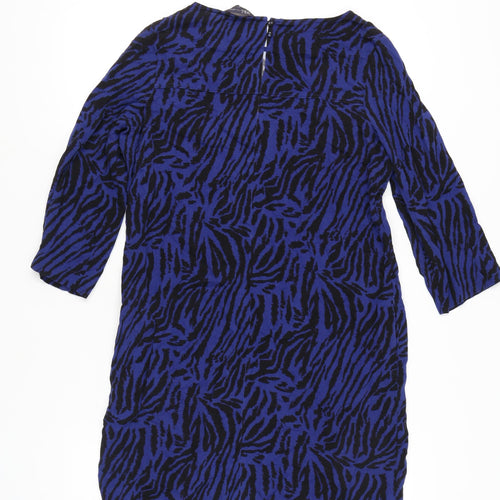 Marks and Spencer Women Blue Animal Print Dress size 12