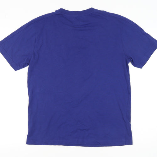 Track & Field Men's Blue Sports Graphic T-Shirt