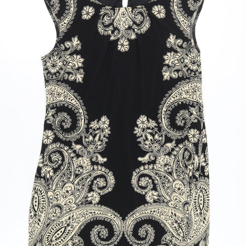 Wallis Women's Black Paisley Shift Dress Size 12