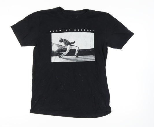 Front view of Bravado unisex adults black music t-shirt l