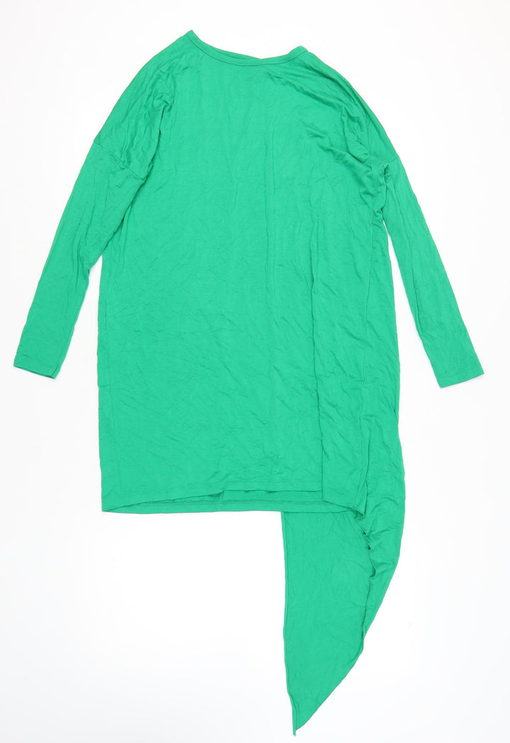 ASOS Women's Green Asymmetric Shift Dress Size 10