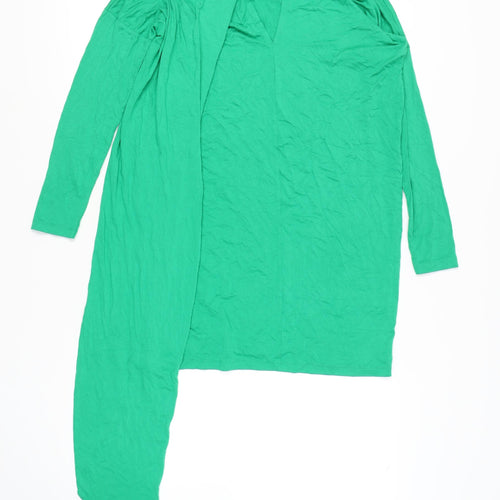 ASOS Women's Green Asymmetric Shift Dress Size 10