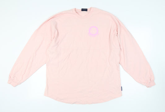 Spirit Jersey Women's Pink Pullover Sweatshirt, L