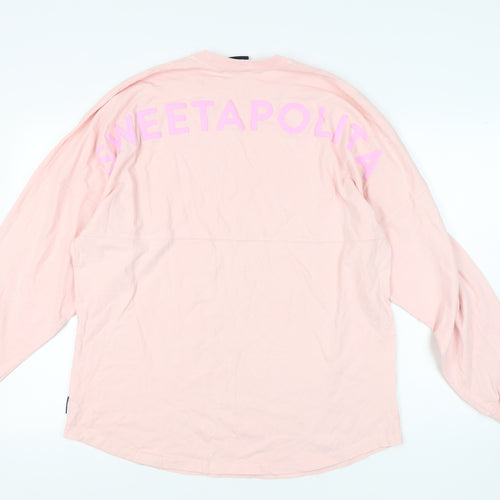 Spirit Jersey Women's Pink Pullover Sweatshirt, L