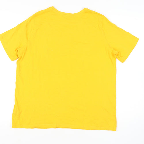 Marks and Spencer Yellow Women's T-Shirt Size 16