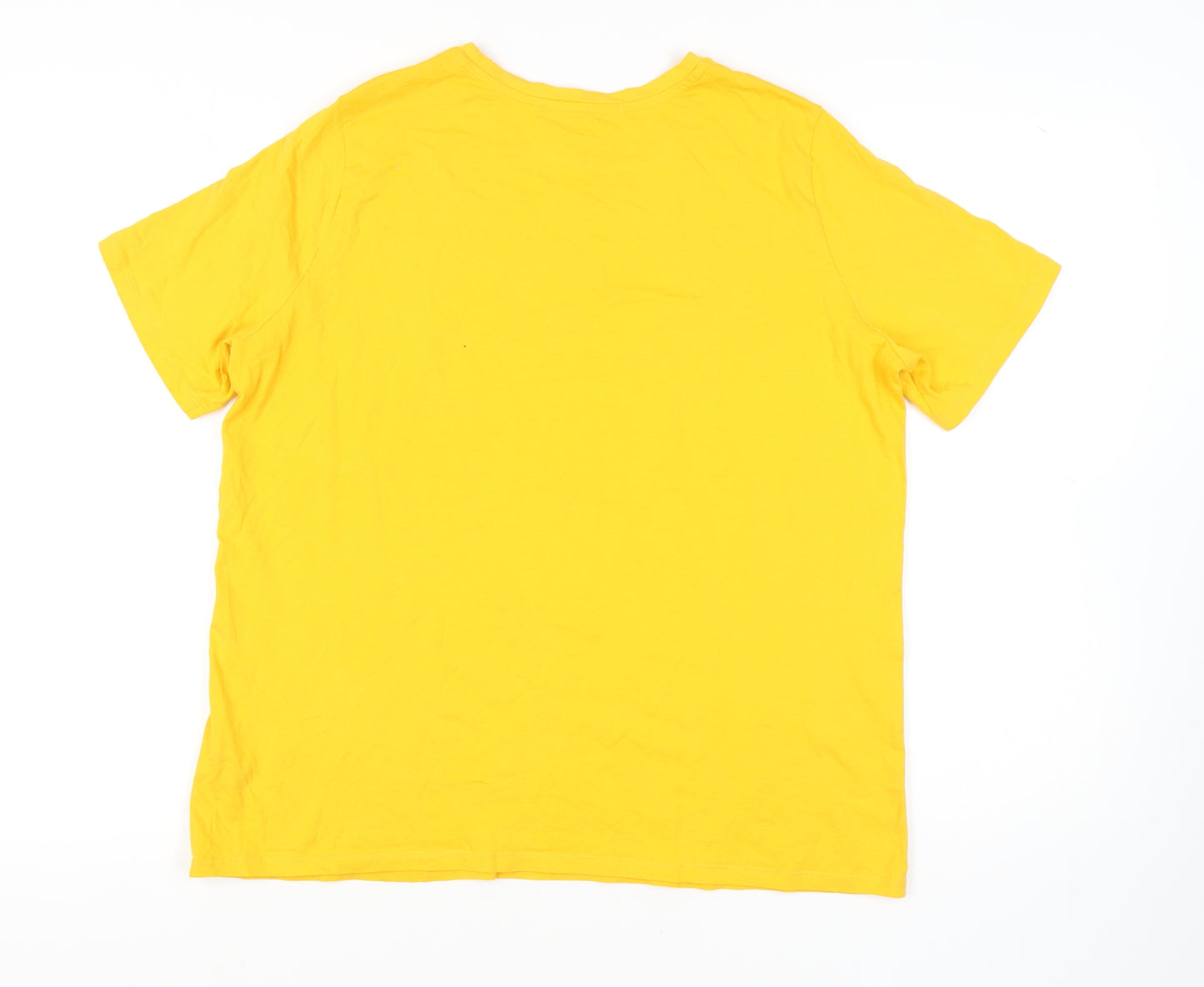 Marks and Spencer Yellow Women's T-Shirt Size 16