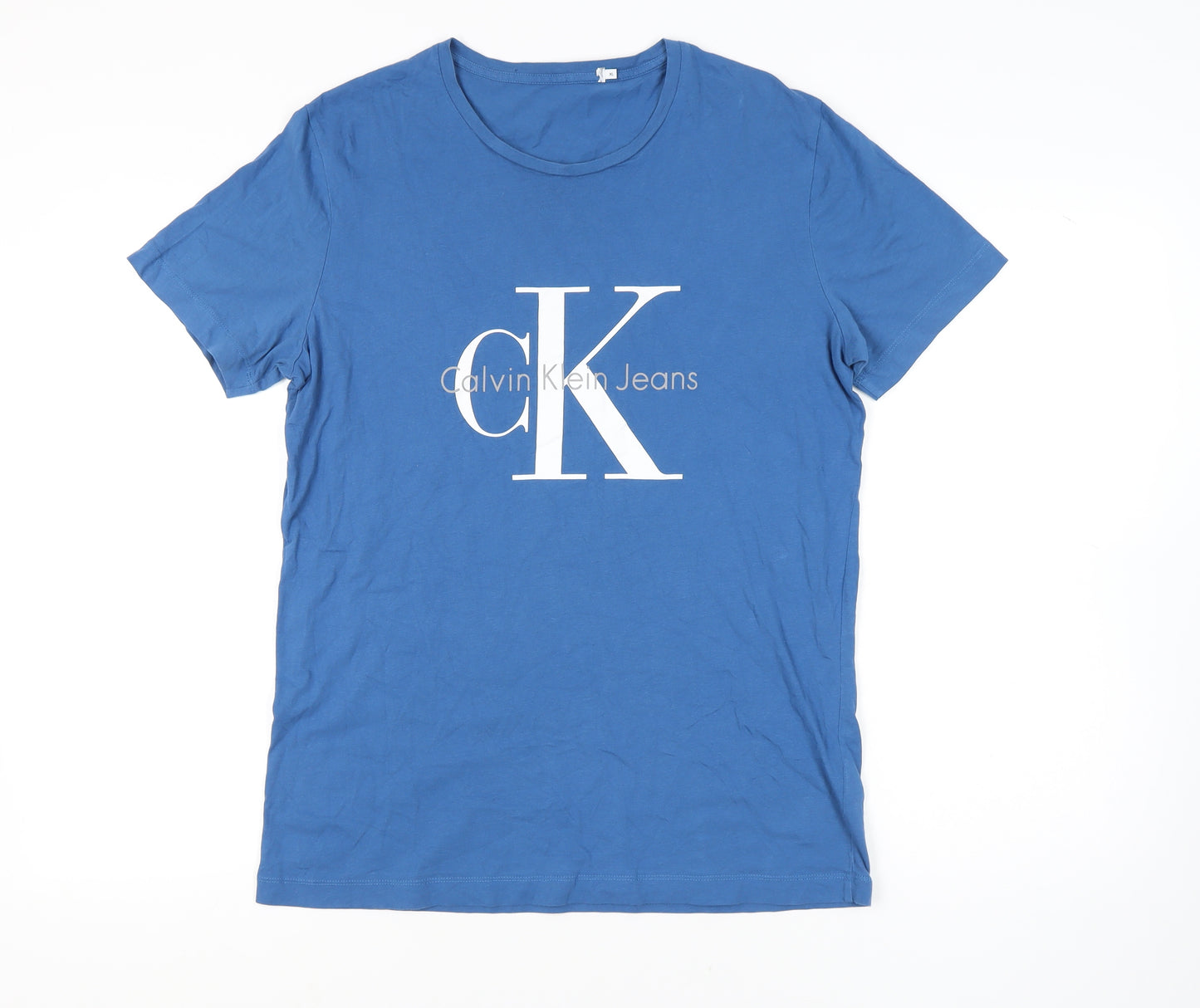 Calvin Klein Blue Men's XL Logo T-Shirt