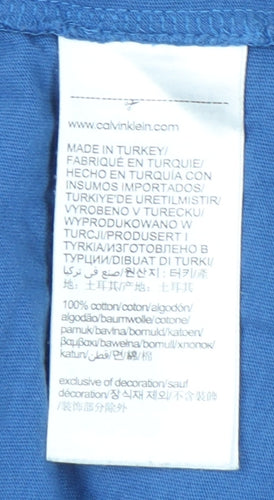 Calvin Klein Blue Men's XL Logo T-Shirt