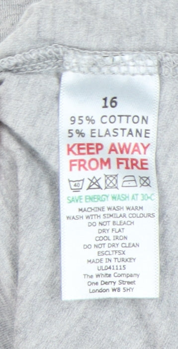 The White Company Women's Grey Long Sleeve Top