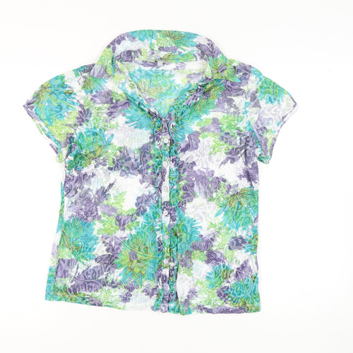 Marks and Spencer Women's Multicoloured Floral Blouse Size 16