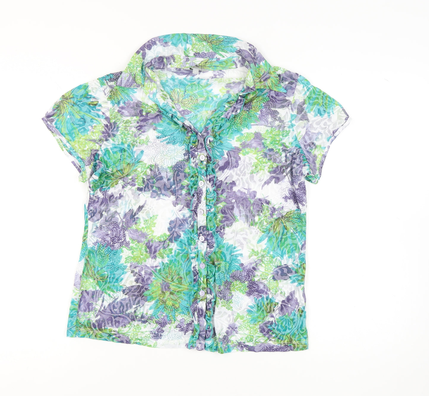 Marks and Spencer Women's Multicoloured Floral Blouse Size 16