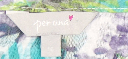 Marks and Spencer Women's Multicoloured Floral Blouse Size 16