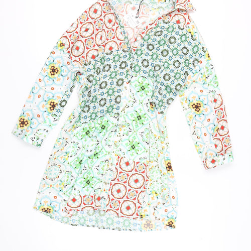 ZARA Women's Multicoloured S Patchwork Dress