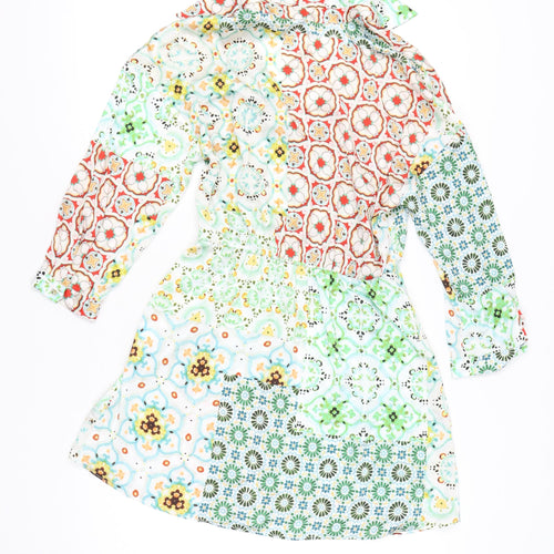 ZARA Women's Multicoloured S Patchwork Dress