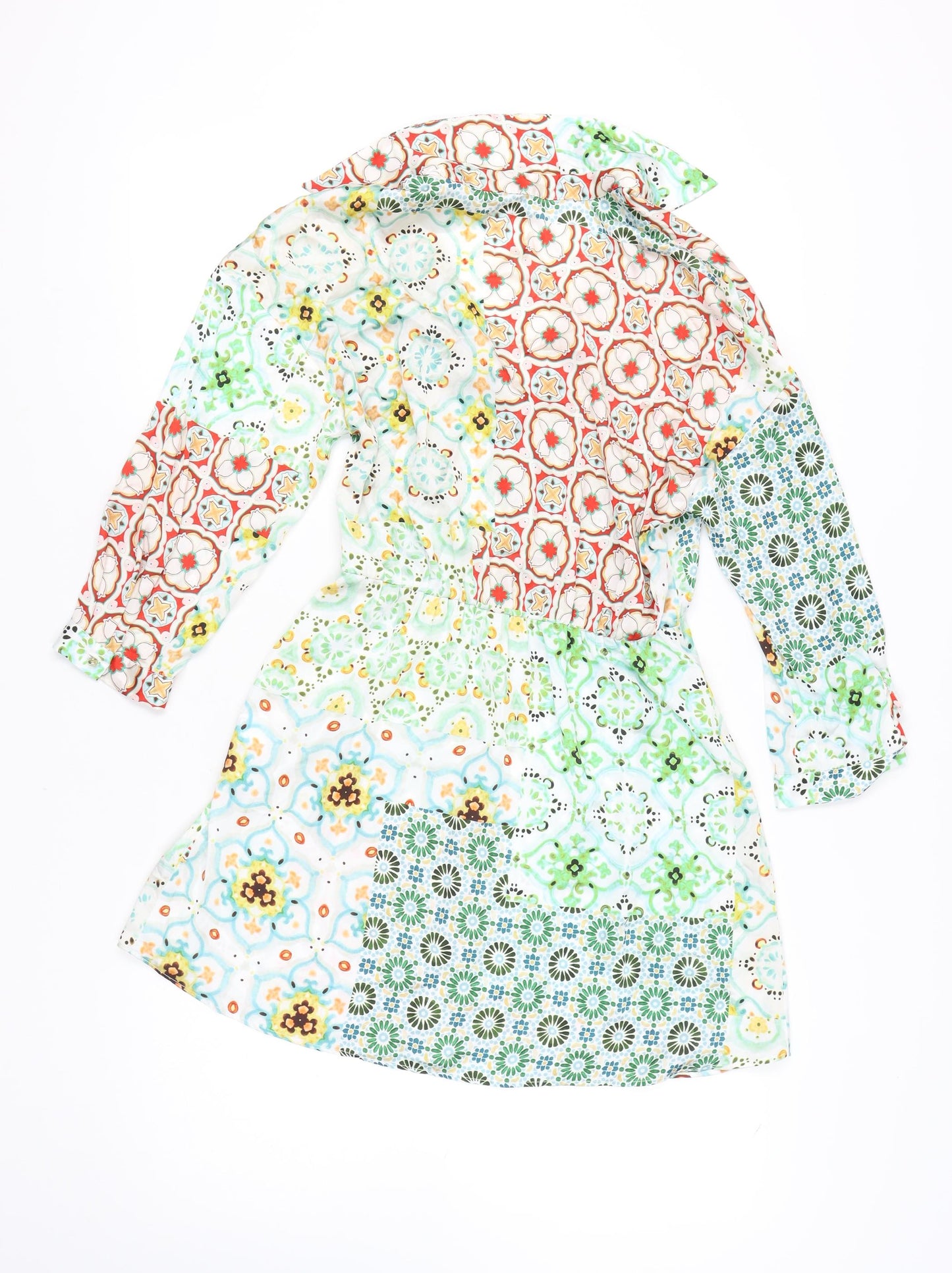 ZARA Women's Multicoloured S Patchwork Dress