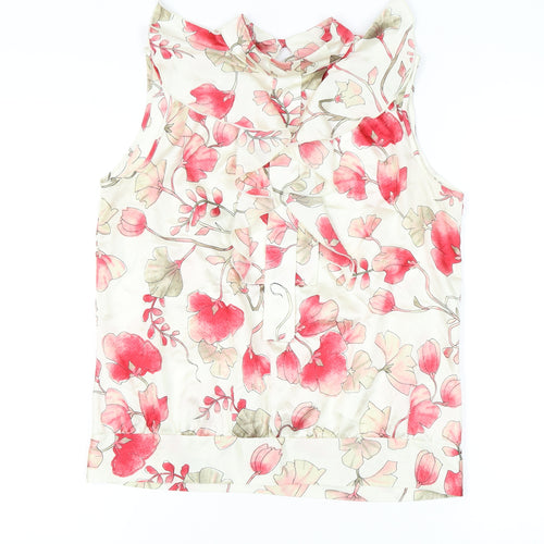 Marks and Spencer Women's Pink Floral Blouse Size 12