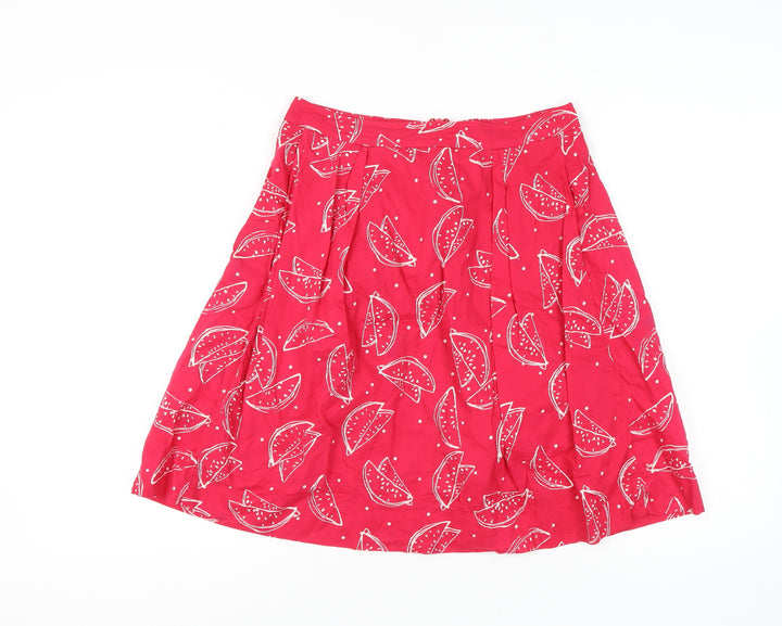 Emily and Fin Women's Red A-Line Skirt, Size 10