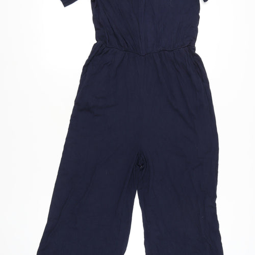 Esprit Women's Blue L Jumpsuit, Viscose, Summer Casual