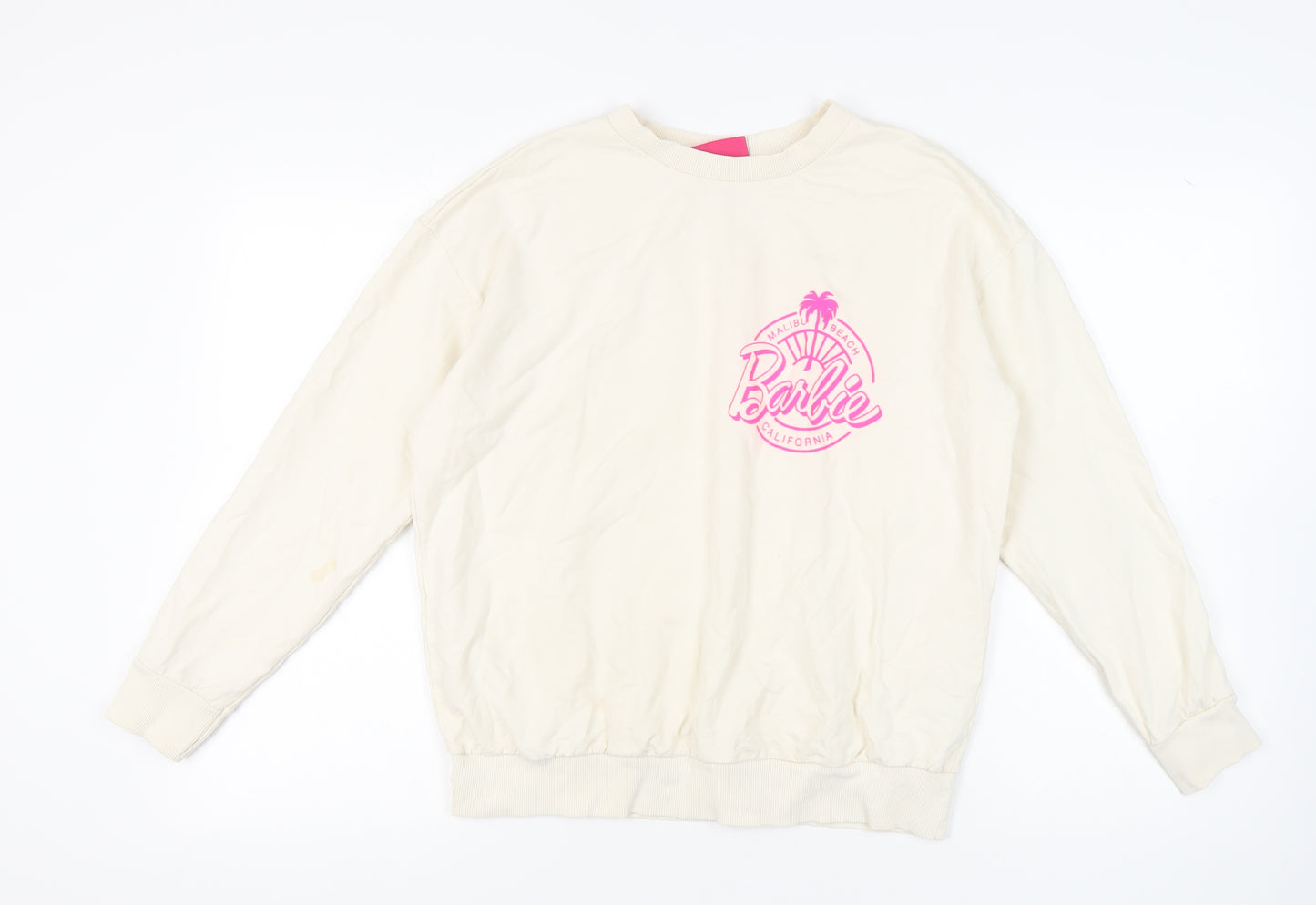 George Women's Ivory Graphic Print Sweatshirt M