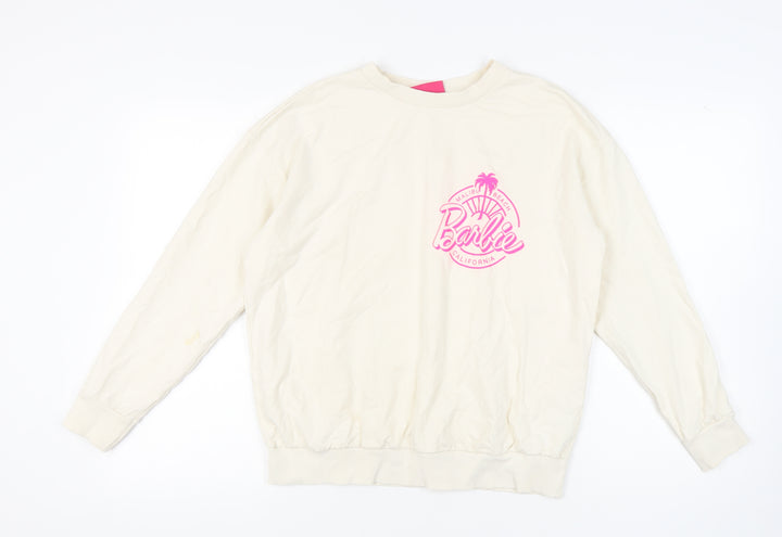 George Women's Ivory Graphic Print Sweatshirt M