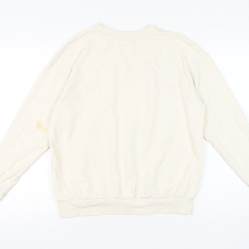 George Women's Ivory Graphic Print Sweatshirt M
