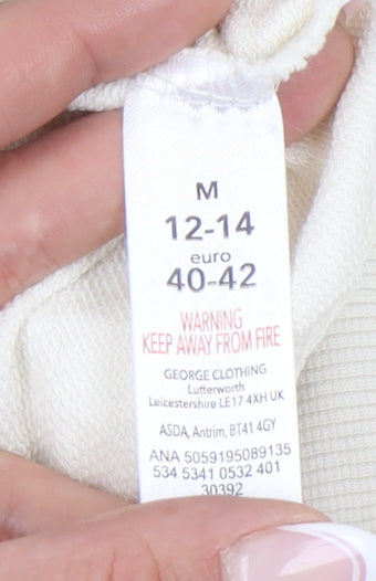 George Women's Ivory Graphic Print Sweatshirt M