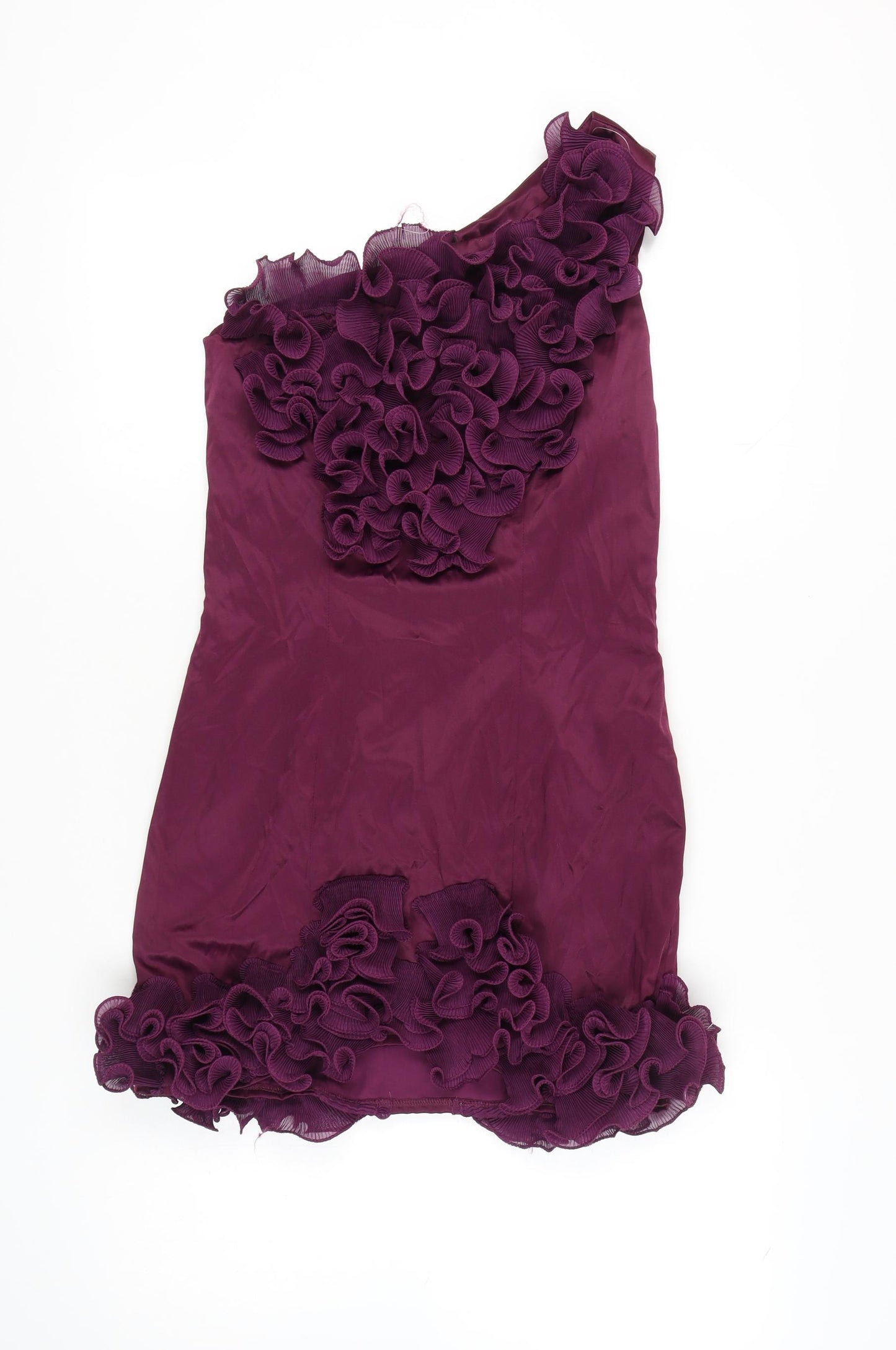 Miso Women's Purple Mini Dress - Size 12, Party Wear