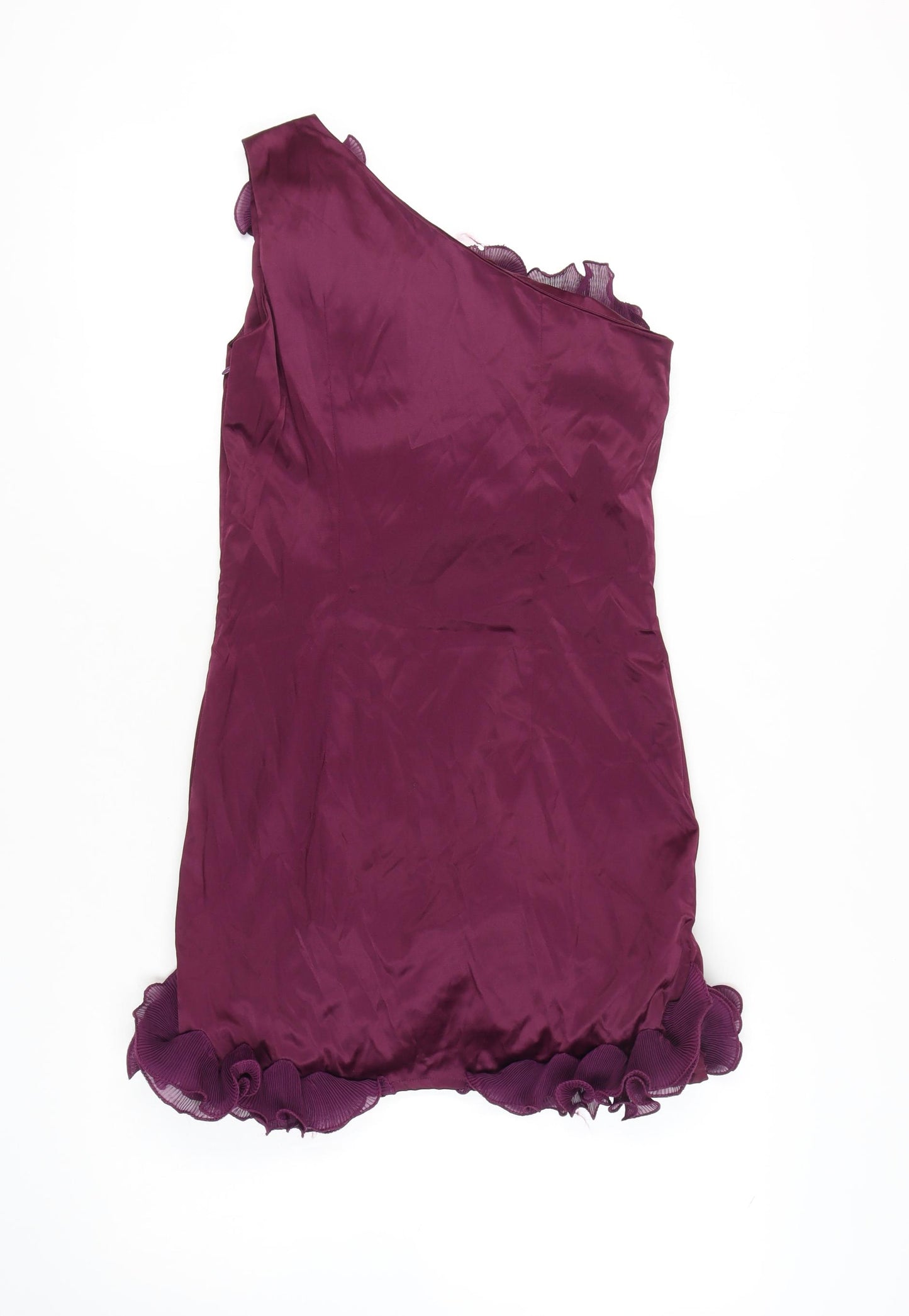 Miso Women's Purple Mini Dress - Size 12, Party Wear