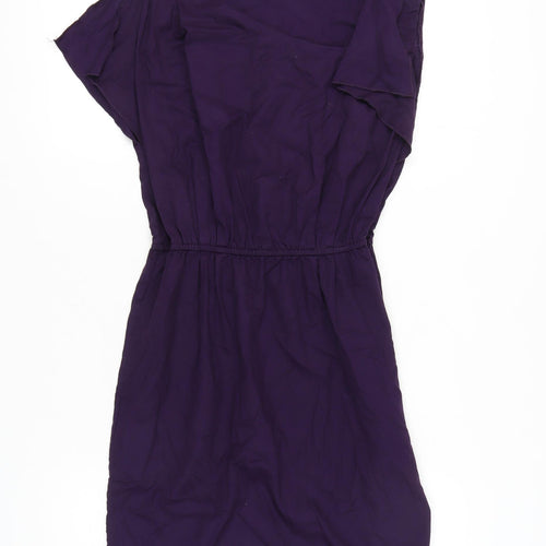 Gap Purple Dress Women UK 12 Lyocell Cotton Blend