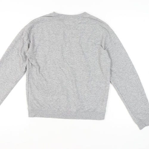 H&M Women’s Grey Pullover Sweatshirt S Casual