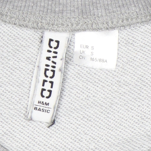 H&M Women’s Grey Pullover Sweatshirt S Casual