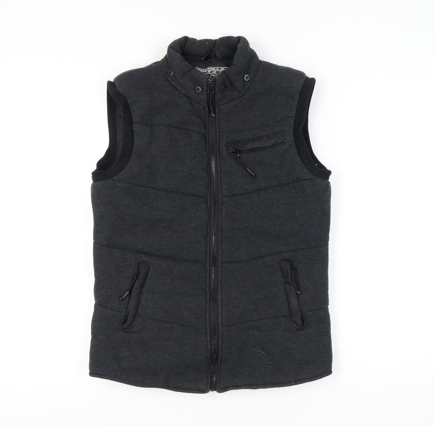 New Look Womens Black XS Puffer Waistcoat