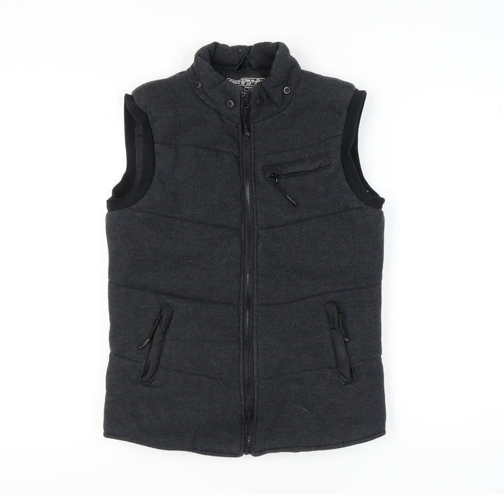 New Look Womens Black XS Puffer Waistcoat