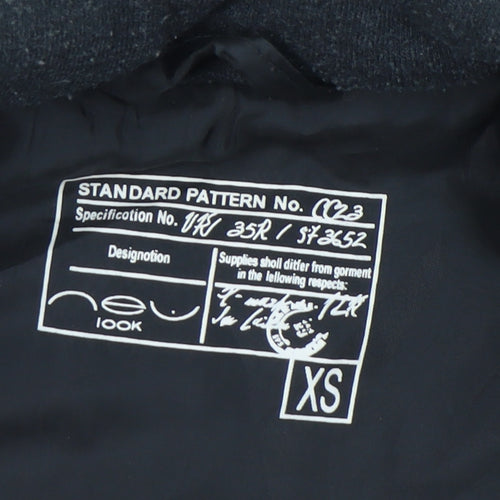 New Look Womens Black XS Puffer Waistcoat