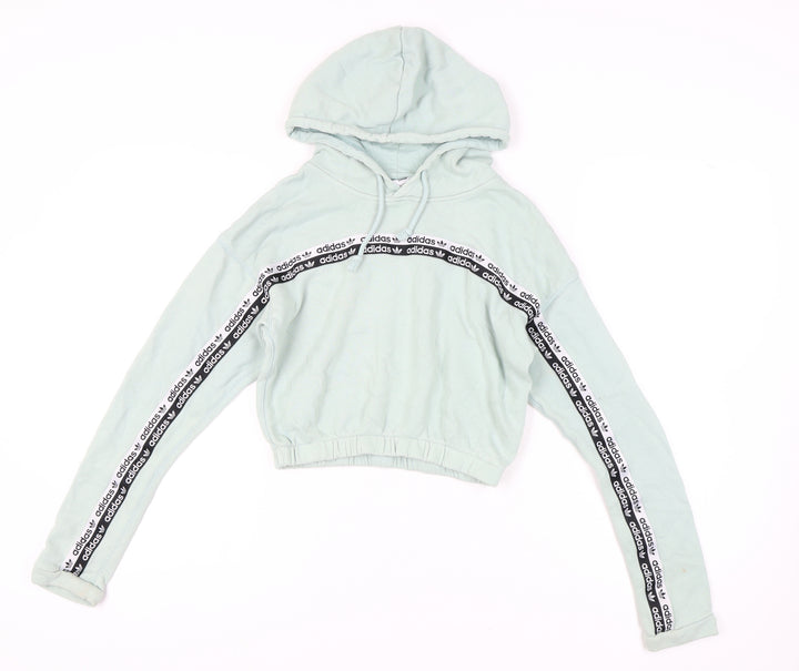 Adidas Women's Green Pullover Hoodie UK Size 10