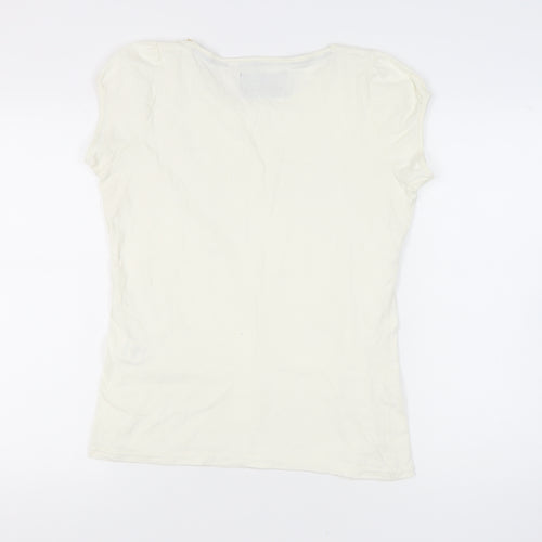 Peter Storm Ivory Women's Butterfly T-Shirt Size 14