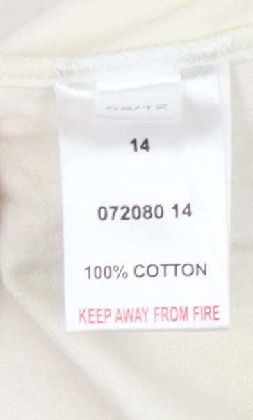 Peter Storm Ivory Women's Butterfly T-Shirt Size 14