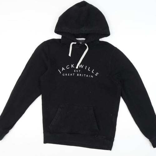 Jack Wills Men's Black XS Pullover Hoodie