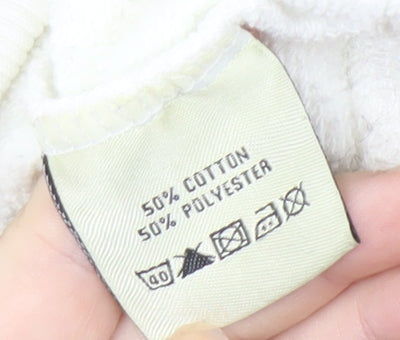 Crew Clothing Women's White Hoodie, Size 12, Casual Style