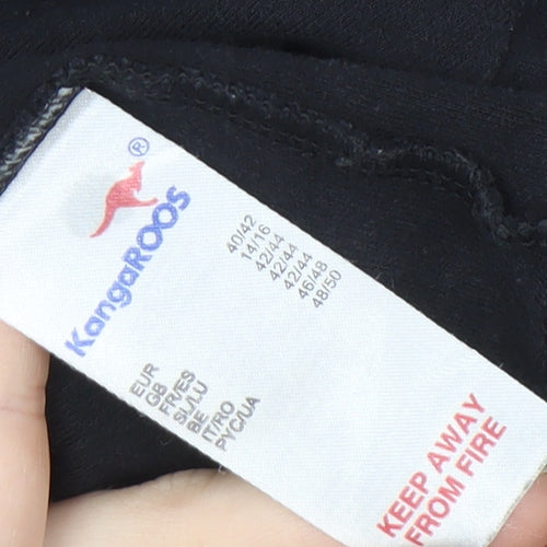 KangaROOS Women's Black Pullover Hoodie, Size 12