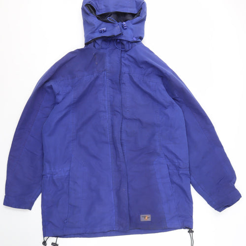 Arctic Storm Men's Blue Hooded Mid-Length Jacket M