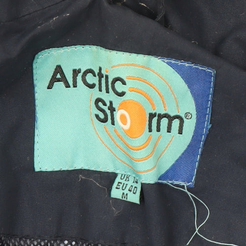 Arctic Storm Men's Blue Hooded Mid-Length Jacket M