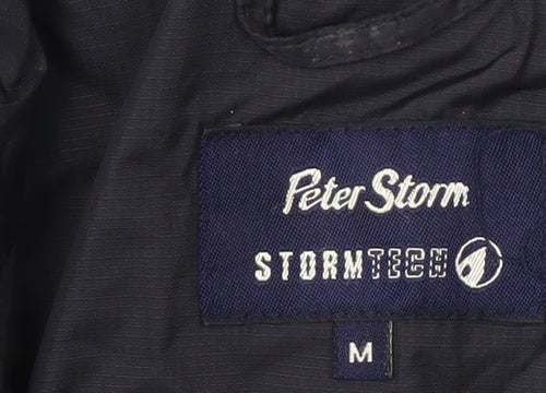 Peter Storm Men's Black Rain Coat Jacket M 38"-40"