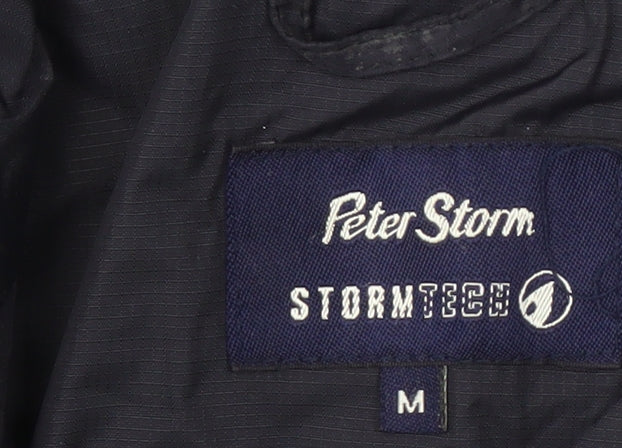 Peter Storm Men's Black Rain Coat Jacket M 38"-40"